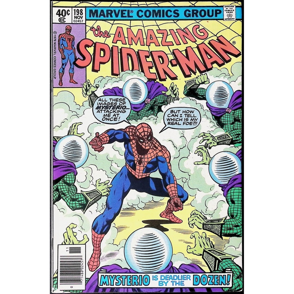 Amazing Spider-Man #198 Newsstand Marvel comic book 1979 Mysterio